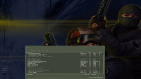 Menu principal e configurações em CS 1.6 Clássico