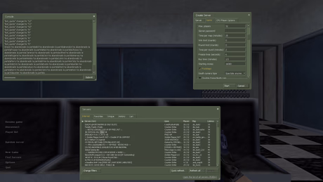 Menu principal e configurações em CS 1.6 Clássico